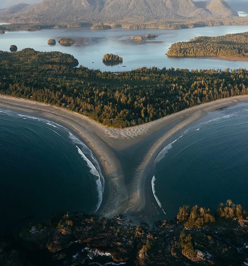 Golden sunset at Chesterman Beach, Tofino BC