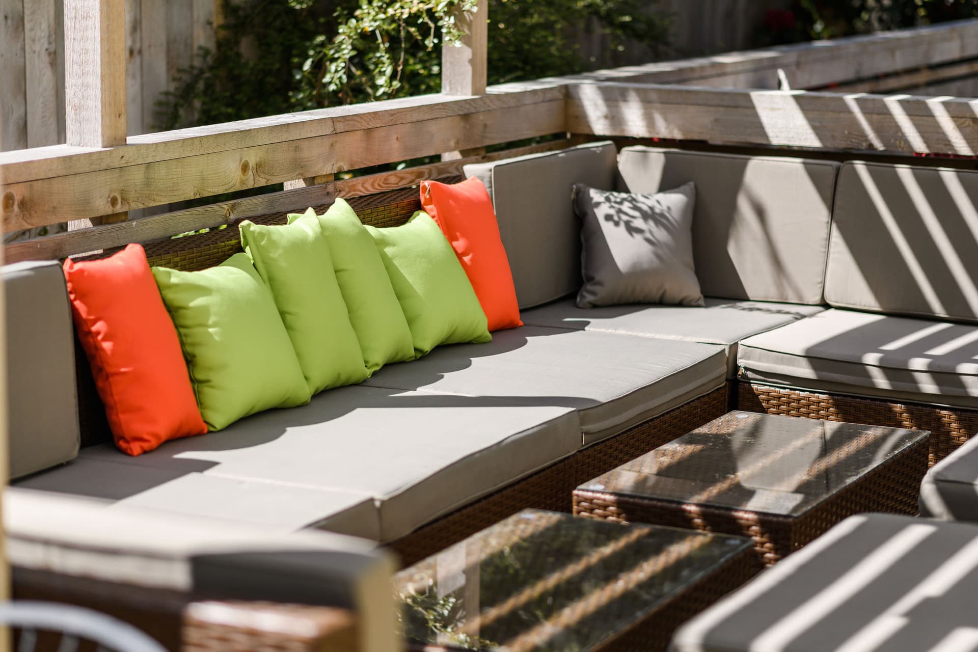 Garden and outdoor living area