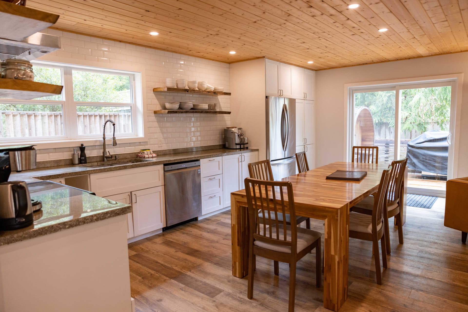 Bright interior with large windows