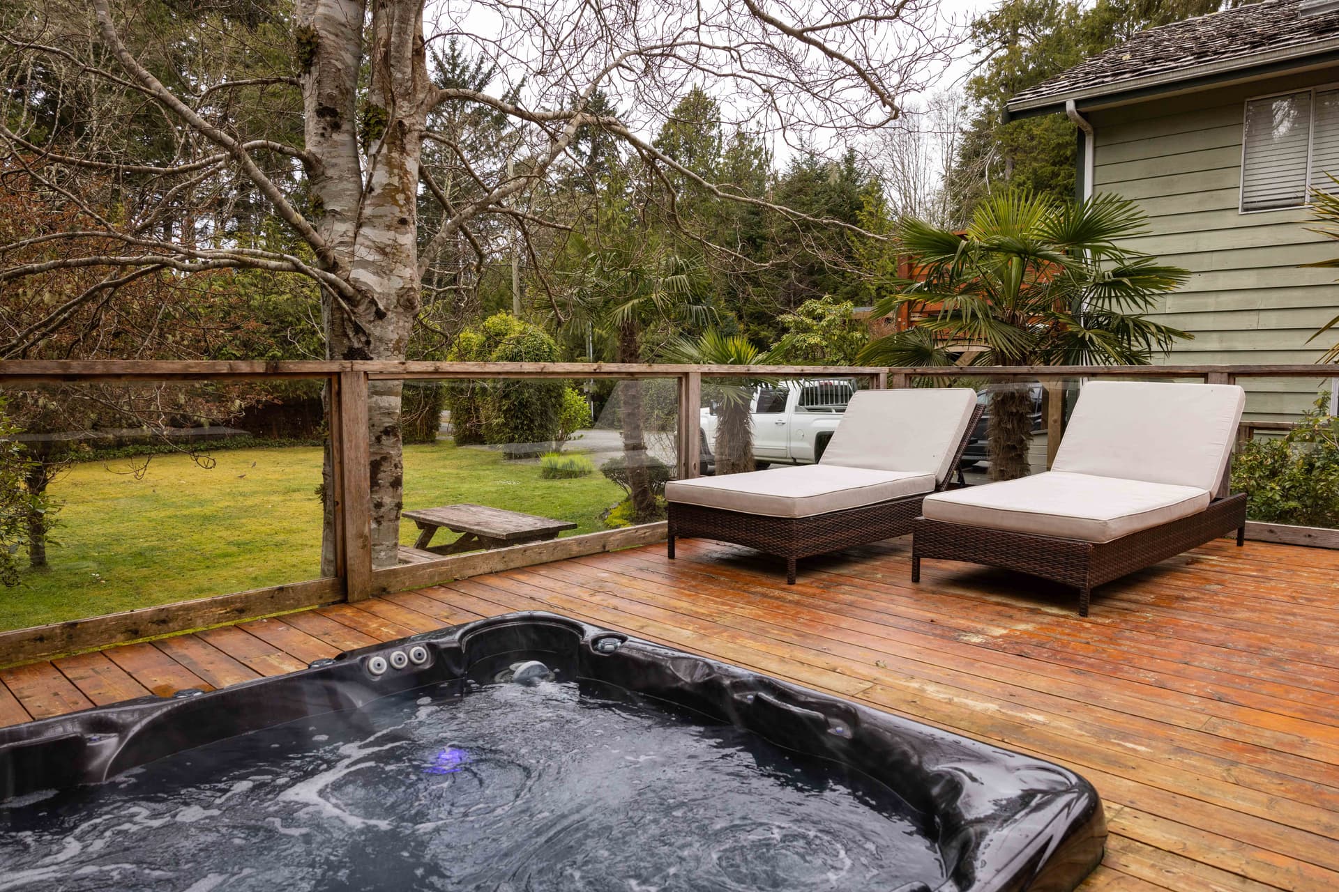 Property exterior with garden