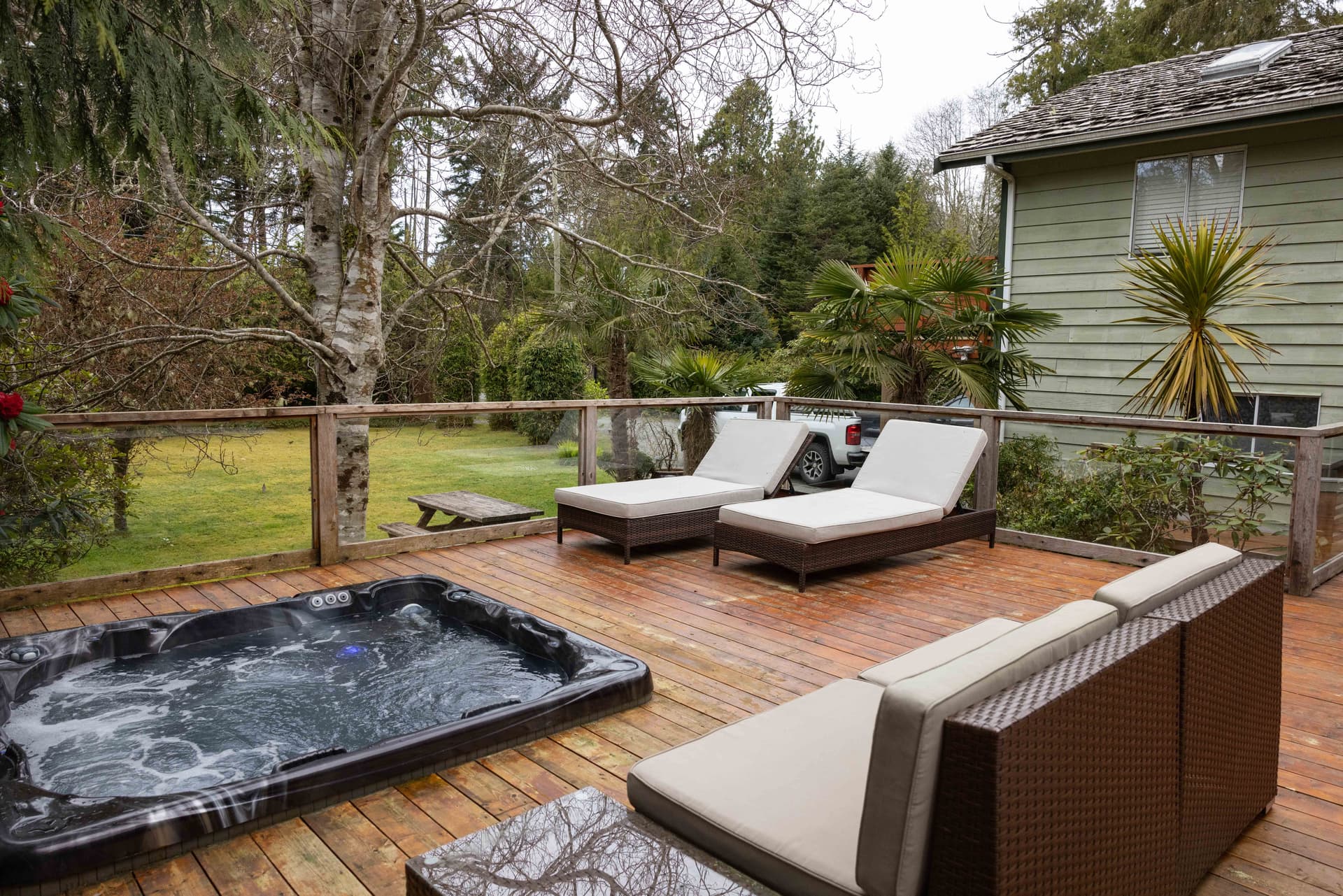 Property entrance and driveway