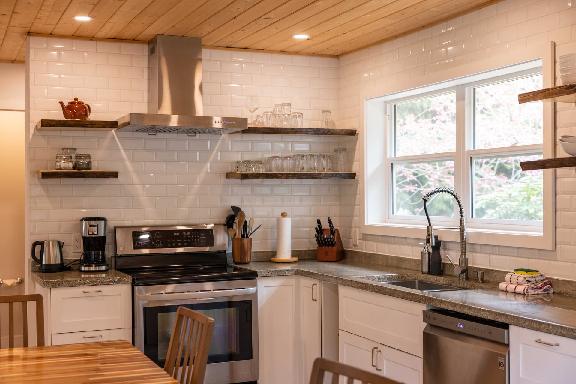 Living space with coastal decor