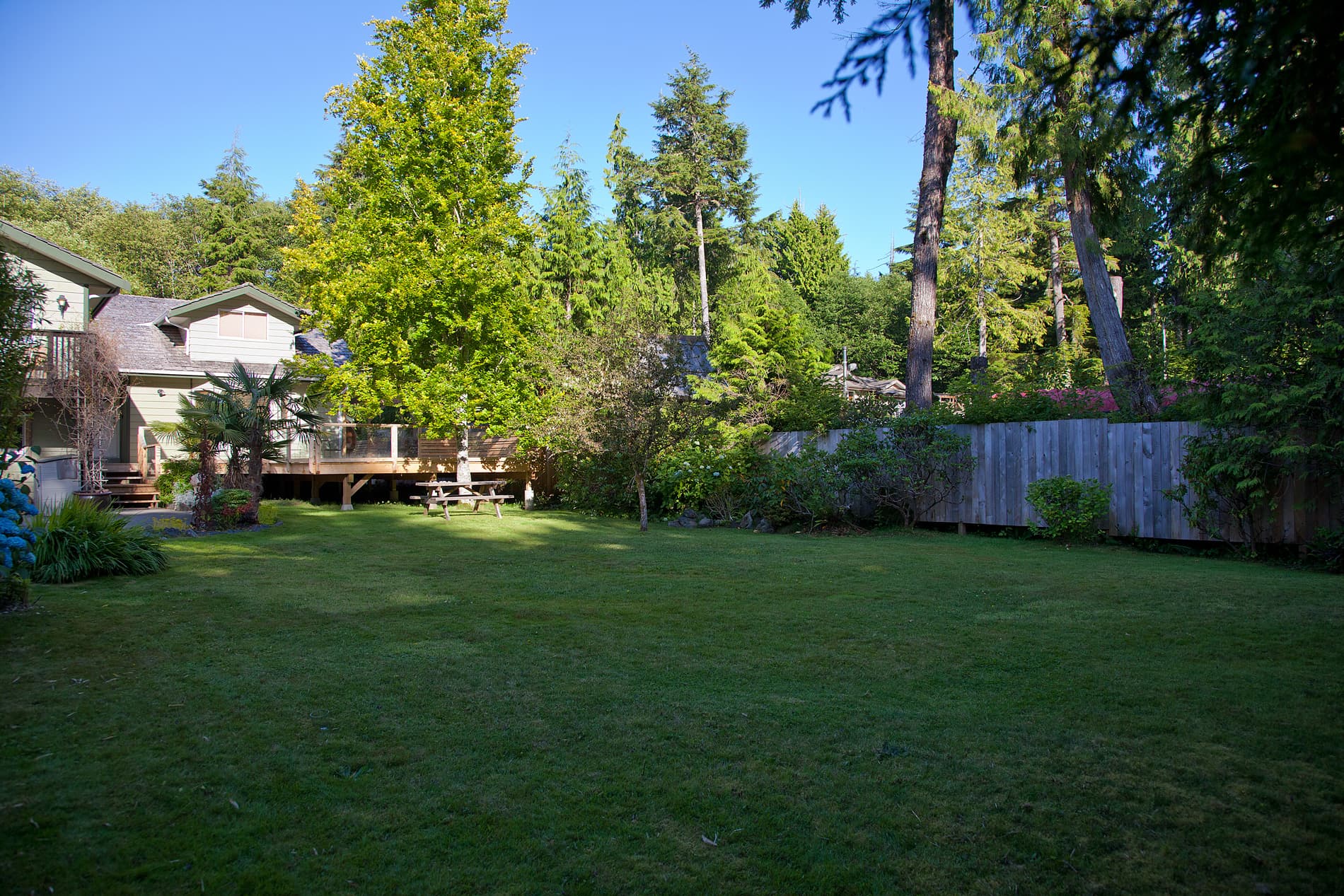 Outdoor deck and lounge space