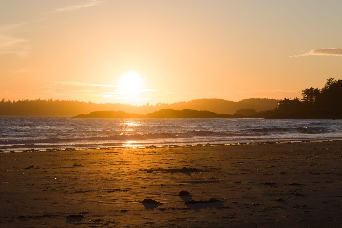 Tofino BC travel guide — Chesterman Beach sunset